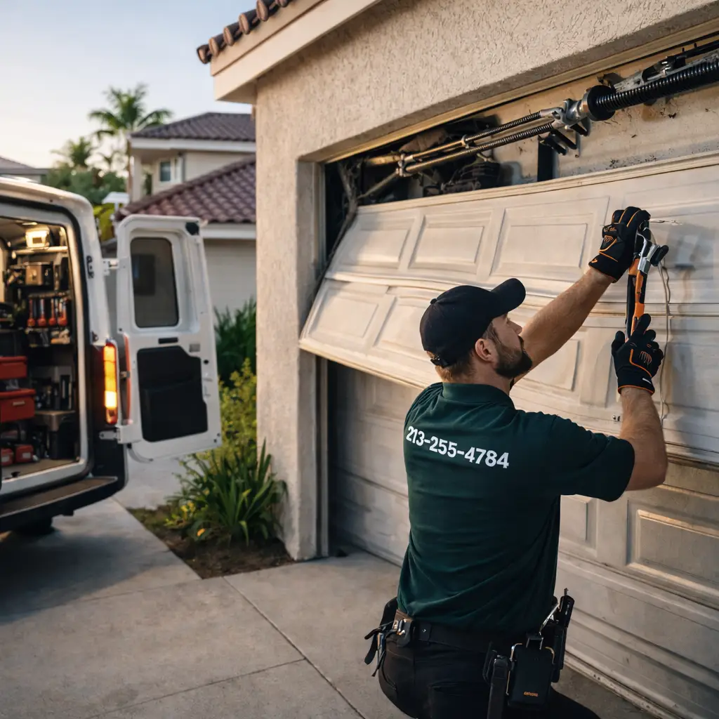 Garage door fix Fountain Valley CA
